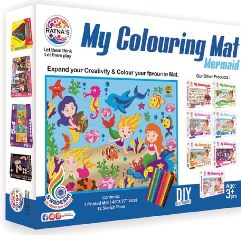 RATNA MY COLOURING MAT MERMAID